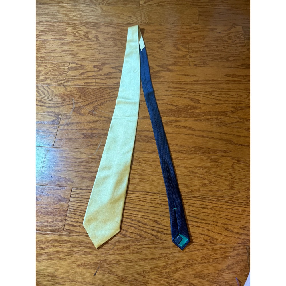 Vintage‎ Classic Tommy Hilfiger Yellow Gold Men's Neck Tie EUC